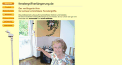 Desktop Screenshot of fenstergriffverlaengerung.de