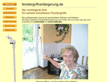 Tablet Screenshot of fenstergriffverlaengerung.de